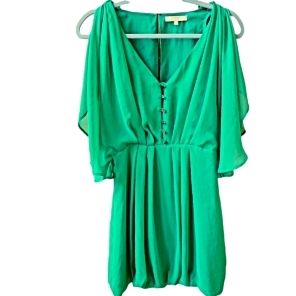 Lavender Brown Green Dress